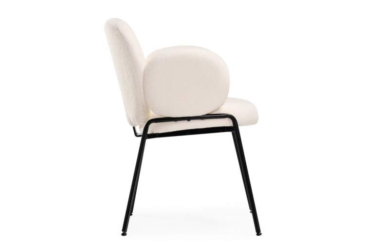 Стул на металлокаркасе Kalipso white / black-5