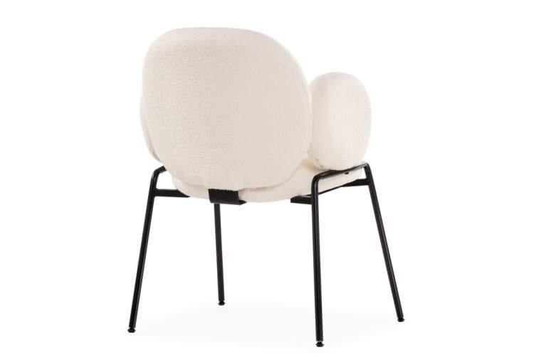 Стул на металлокаркасе Kalipso white / black-6