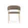Стул на металлокаркасе Kamelia 1 cappuccino / gold