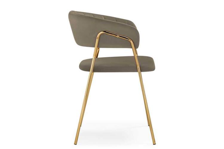Стул на металлокаркасе Kamelia 1 cappuccino / gold-2