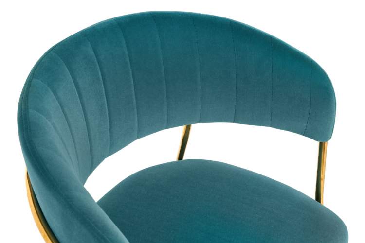 Стул на металлокаркасе на металлокаркасе Kamelia green / gold-5