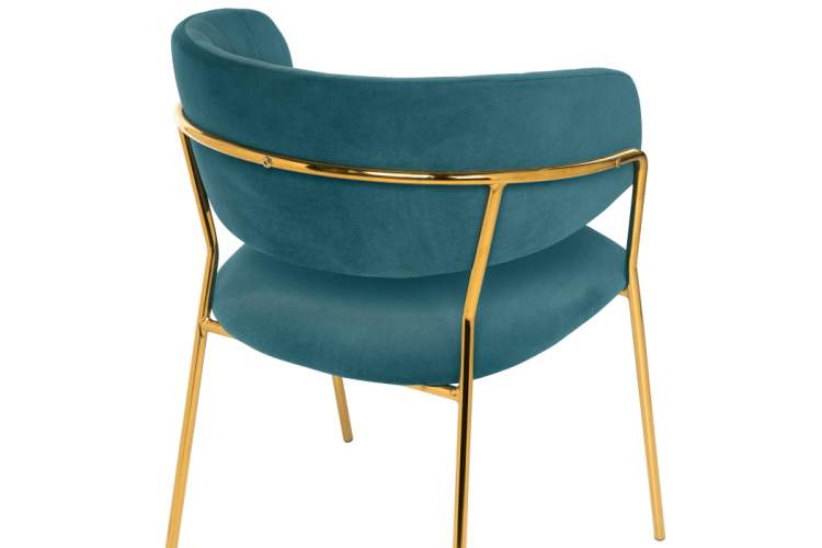 Стул на металлокаркасе на металлокаркасе Kamelia green / gold-8