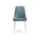 Стул на металлокаркасе Kora light blue / white