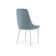 Стул на металлокаркасе Kora light blue / white