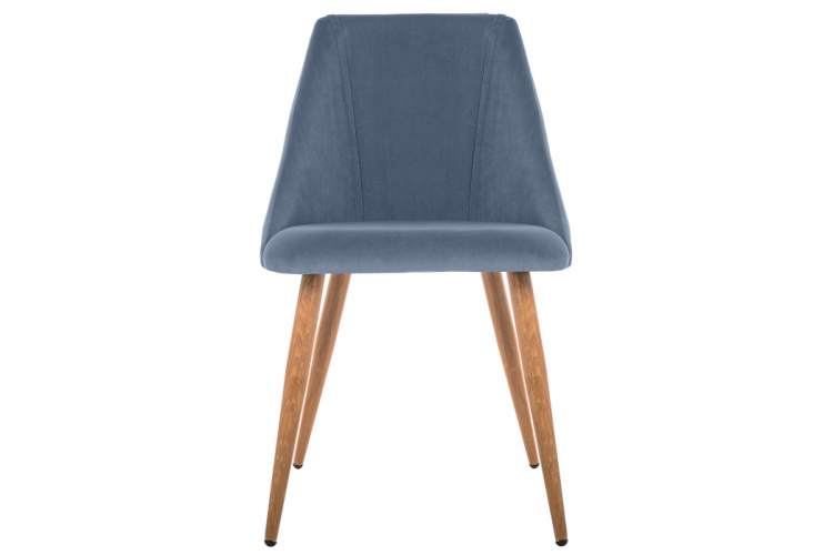 Стул на металлокаркасе Morgan blue / wood-3
