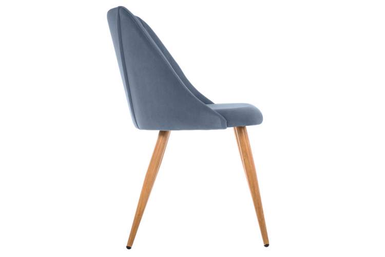 Стул на металлокаркасе Morgan blue / wood-4