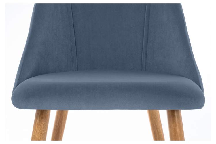 Стул на металлокаркасе Morgan blue / wood-6