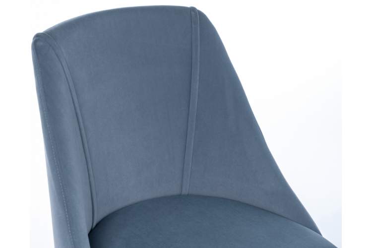 Стул на металлокаркасе Morgan blue / wood-7