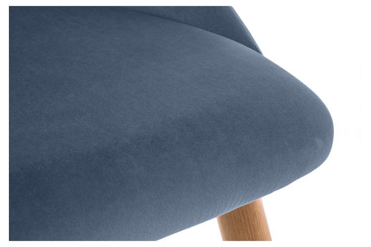 Стул на металлокаркасе Morgan blue / wood-9