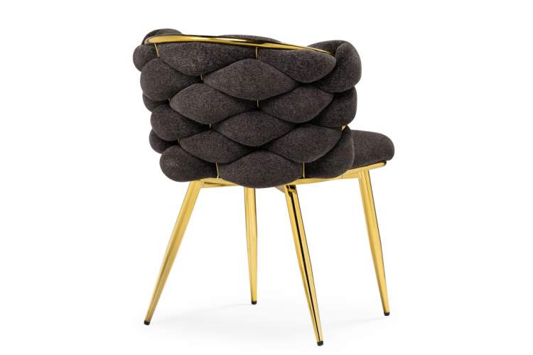 Стул на металлокаркасе на металлокаркасе Rendi gold / gray-4