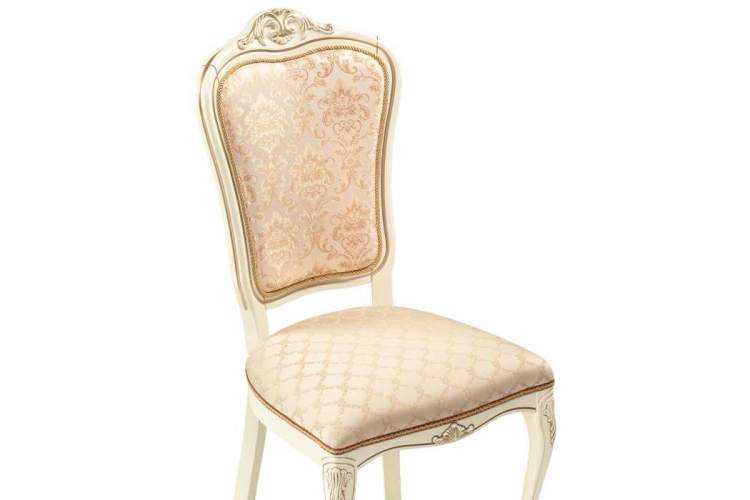 Стул деревянный Руджеро патина золото / бежевый комби-4