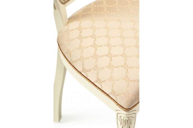 Стул деревянный Руджеро патина золото / бежевый комби-6