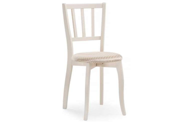 Стул деревянный Айра молочный / ромб