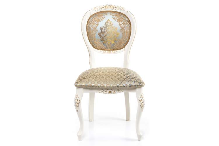 Стул деревянный Adriano 2 молочный с патиной-4