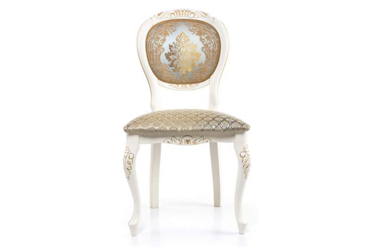 Стул деревянный Adriano 2 молочный с патиной-7
