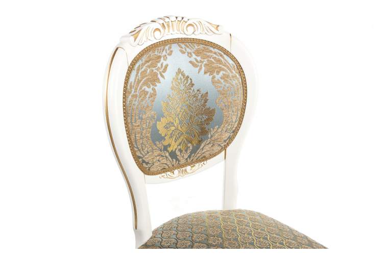 Стул деревянный Adriano 2 молочный с патиной-9