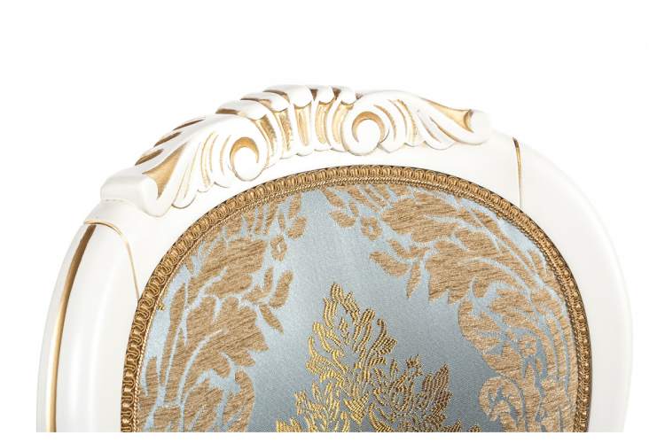 Стул деревянный Adriano 2 молочный с патиной-10