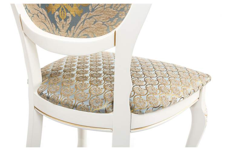 Стул деревянный Adriano 2 молочный с патиной-15