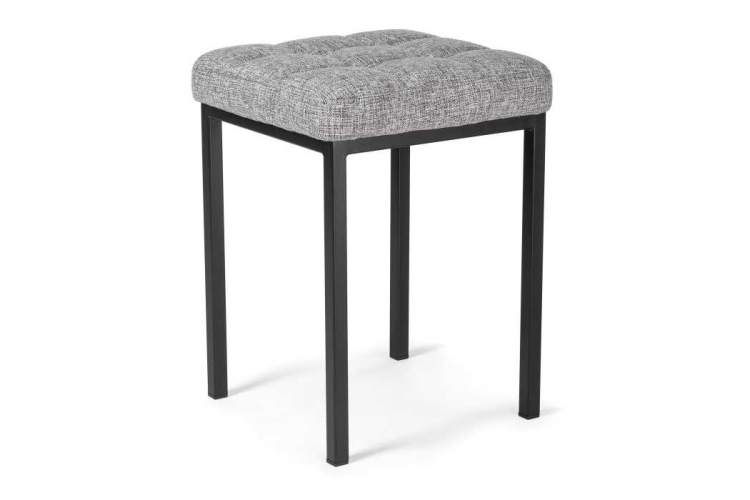 Табурет Байя рогожка графит / черный матовый