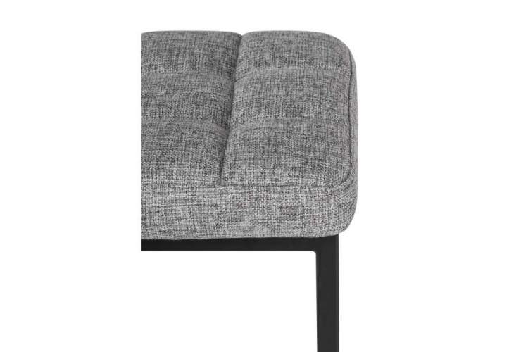 Табурет Байя рогожка графит / черный матовый-3