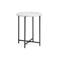 Журнальный стол Грейс мрамор белый / черный