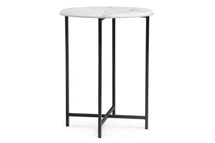 Журнальный стол Грейс мрамор белый / черный-2