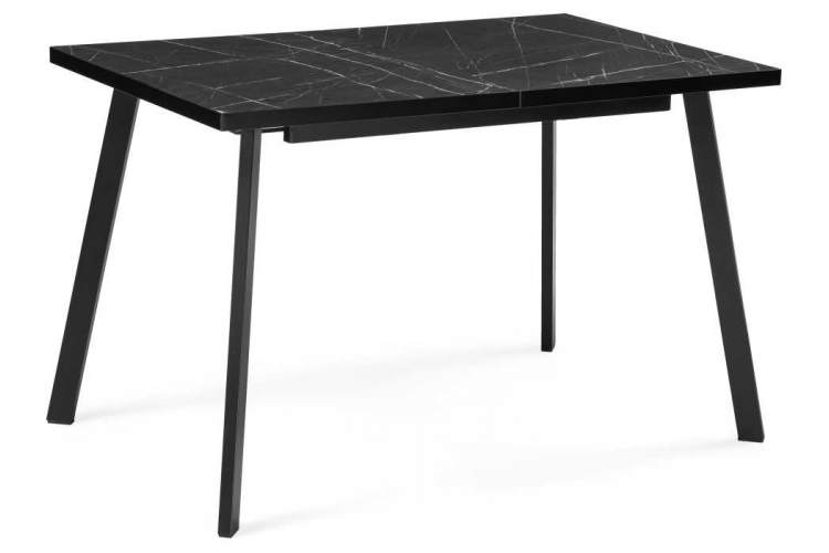 Стол деревянный Цефей 120(160)х75х75 файерстоун / черный матовый