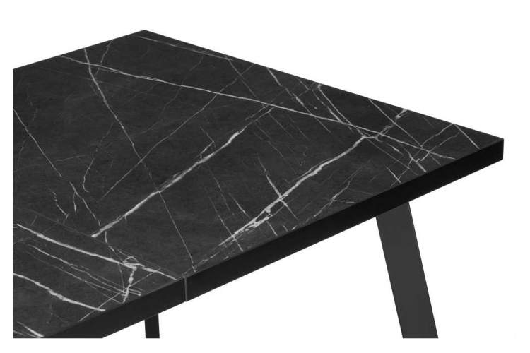 Стол деревянный Цефей 120(160)х75х75 файерстоун / черный матовый-4