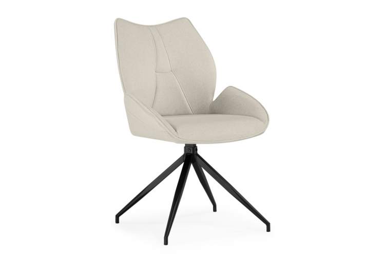 Стул на металлокаркасе Miranda 360 крутящийся beige / black-3