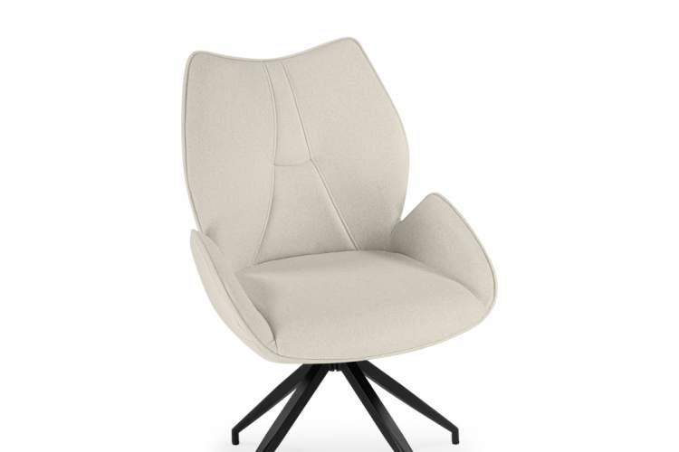 Стул на металлокаркасе Miranda 360 крутящийся beige / black-6