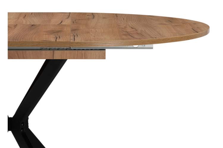 Стол деревянный Орион 90 / 130 дуб крафт золотой / черный матовый-5