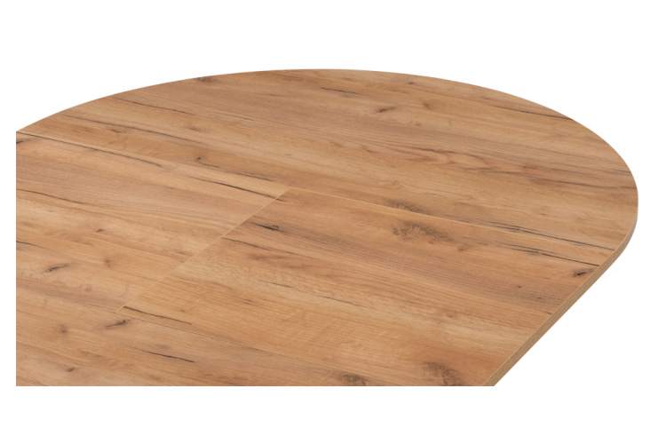 Стол деревянный Орион 90 / 130 дуб крафт золотой / черный матовый-6