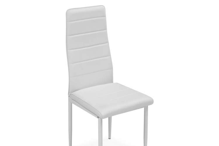 Стул на металлокаркасе DC2-001 искусственная кожа белый / белый-10