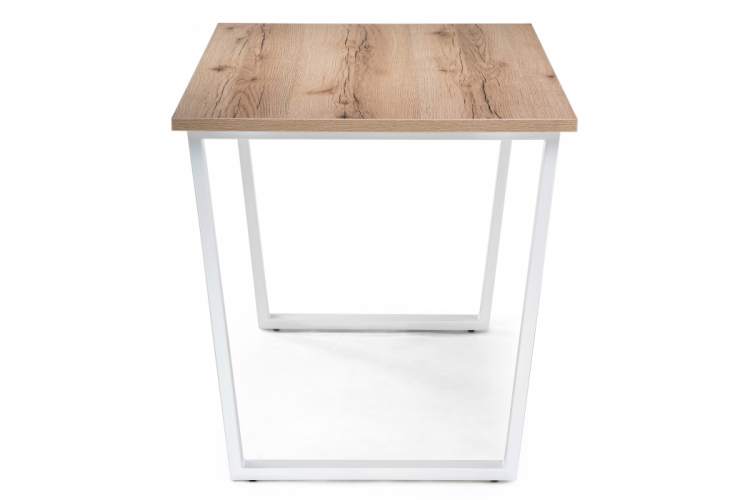 Стол деревянный Лота Лофт 120 25 мм дуб делано светлый / белый матовый-3