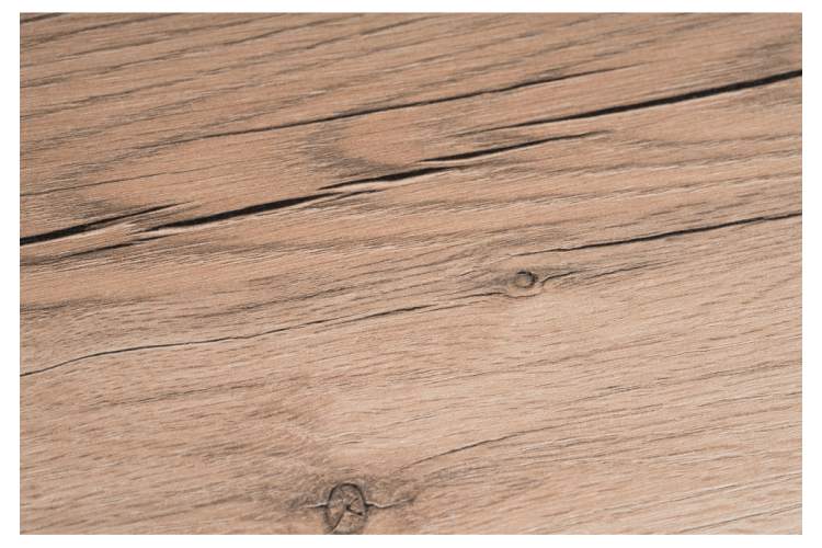 Стол деревянный Лота Лофт 120 25 мм дуб делано светлый / белый матовый-5