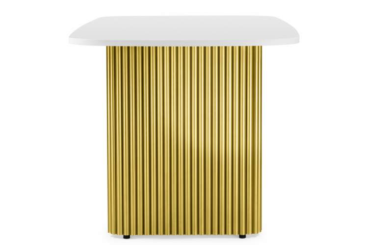 Стол деревянный Бавария B 180 х 90 белая пленка шагрень / золото-2