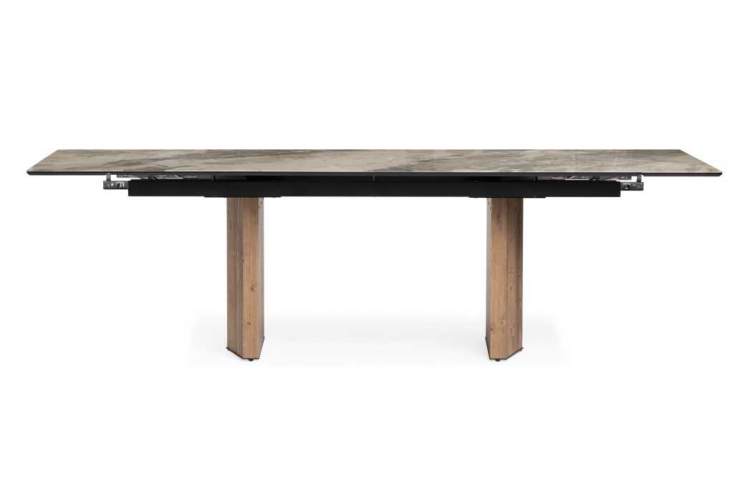 Стол стеклянный Монерон 200(260)х100х77 каталония / орех кантри-2