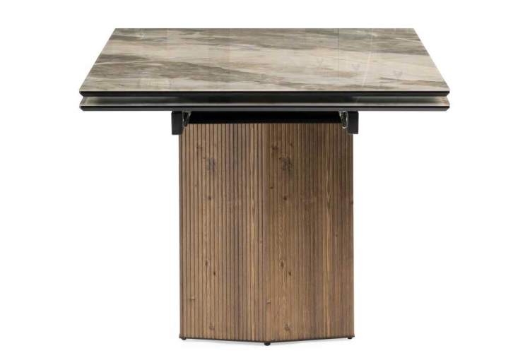 Стол стеклянный Монерон 200(260)х100х77 каталония / орех кантри-3