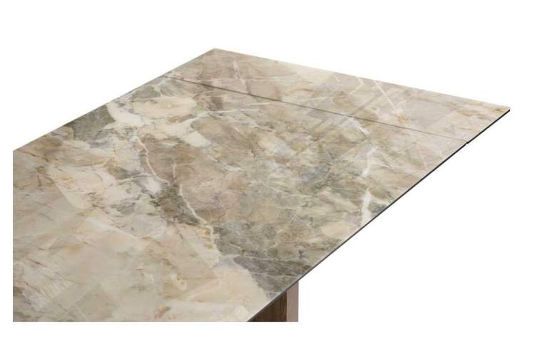 Стол стеклянный Монерон 200(260)х100х77 каталония / орех кантри-5