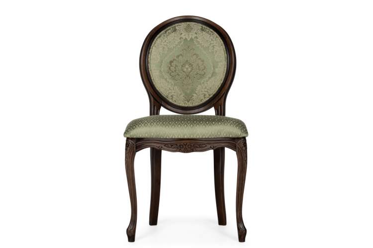 Стул деревянный Инои ткань soprano nefrit / ромб / миланский орех старение-1