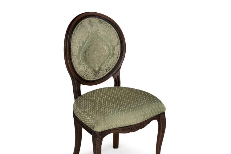 Стул деревянный Инои ткань soprano nefrit / ромб / миланский орех старение-4