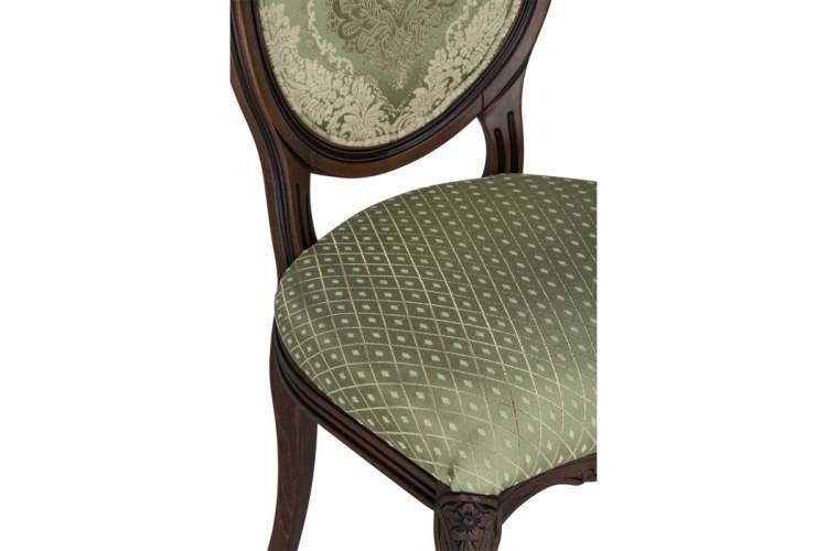 Стул деревянный Инои ткань soprano nefrit / ромб / миланский орех старение-5