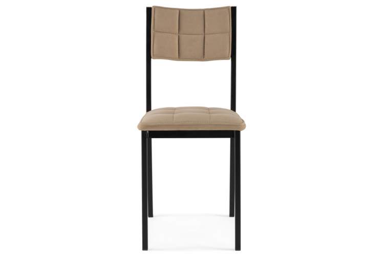 Стул на металлокаркасе Бекал латте / черный матовый-1