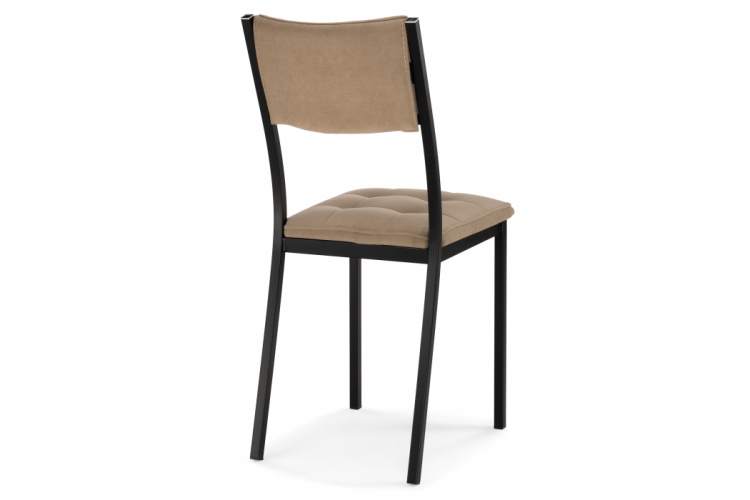 Стул на металлокаркасе Бекал латте / черный матовый-3