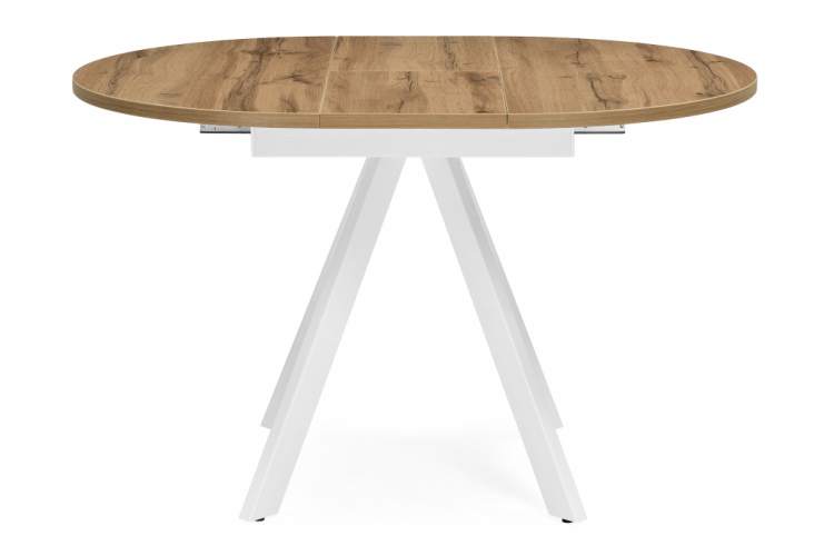 Стол деревянный Трейси 90(120)х90х75 дуб вотан / белый-3