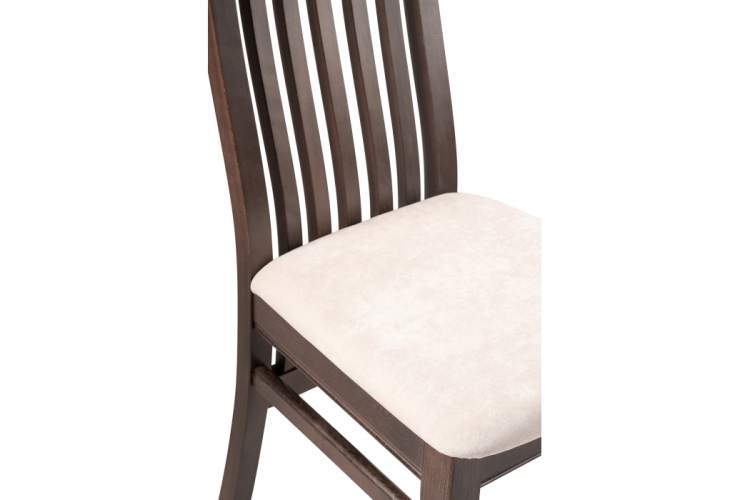 Стул деревянный Арлет ткань Tenerife latte / венге коричневый-5
