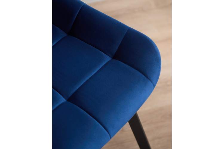 Стул на металлокаркасе Челси П синий (zd 798) / черный-7