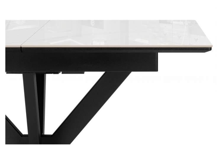 Керамический стол Гардинг 100(130)x70 серый (yb9020022bg) / черный-11