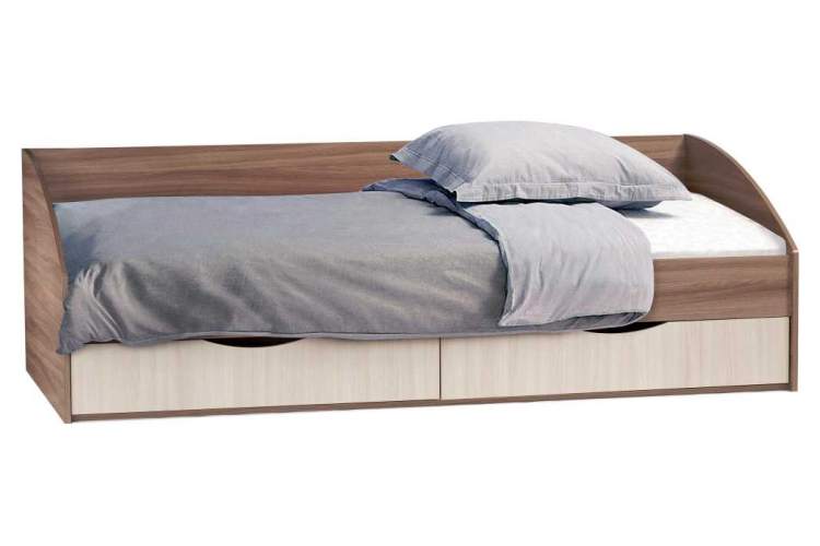 Кровать Классика шимо темный / шимо светлый