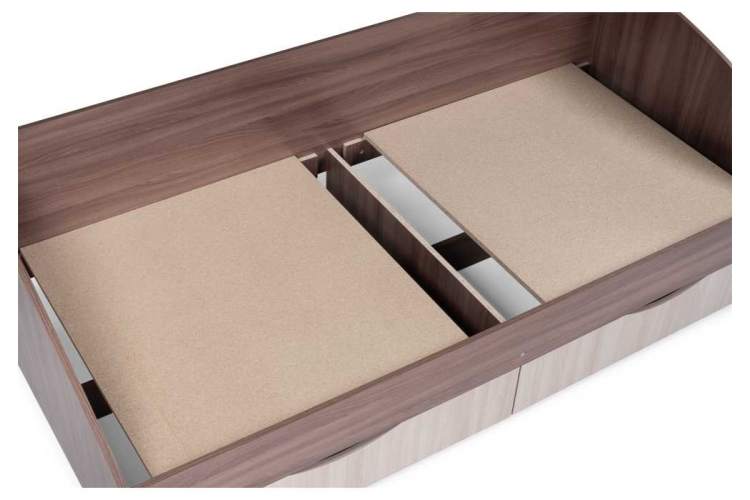 Кровать Классика шимо темный / шимо светлый-4